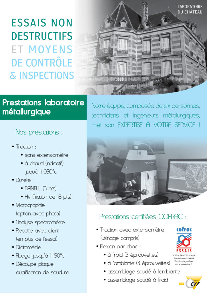 Laboratoire métallurgique du château