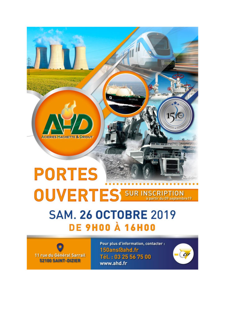 Portes ouvertes AHD 26/10/2019